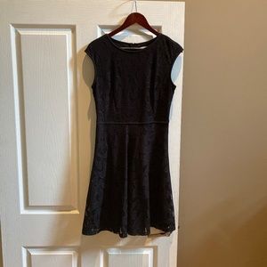Black knit lace dress- Sz 8